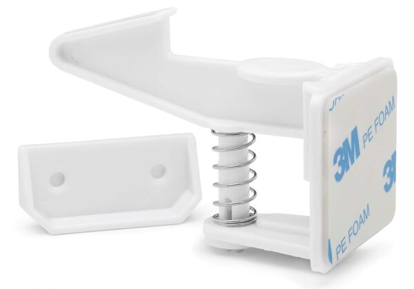 12 Pack Cabinet Locks Child Safety | Baby Safety Cabinet Locks NO Drilling 3M Adhesive Baby Proof Drawer Lock Child proofing cabinets latches for Kids Latch for Drawers & Door...